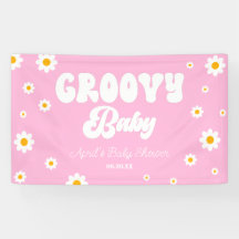 Groovy Baby Daisy Blume Floral Pink Babydusche