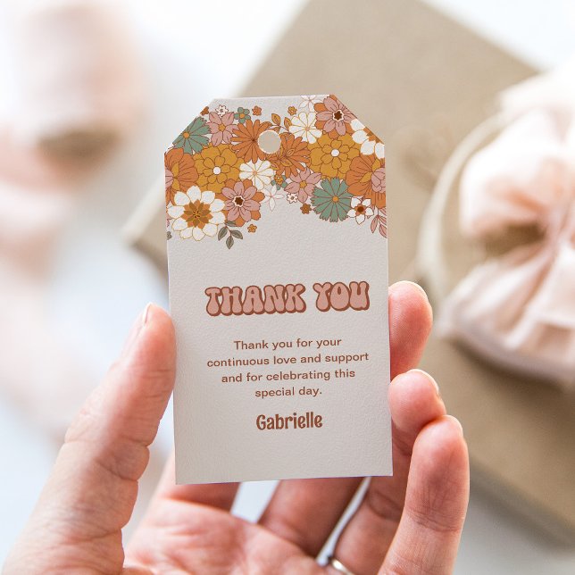 Groovy Baby Favor Tag Geschenkanhänger (Von Creator hochgeladen)