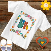 Groovy Baby LIEBE Blume Power 70er Jahre inspirier