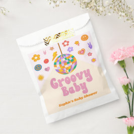 Groovy Baby Retro 70's Disco Ball Baby Dusche Geschenktütchen