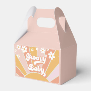 Groovy Baby Retro Sonnenschein Gänseblümchen Boho Geschenkschachtel