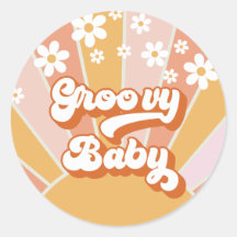 Groovy Baby Retro Sunshine Hippie Baby Dusche