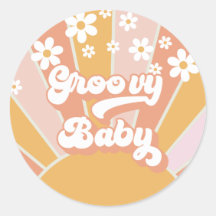 Groovy Baby Retro Sunshine Hippie Baby Showklasse