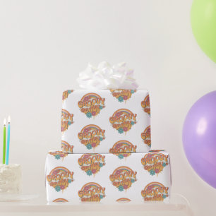 Groovy Baby Retrodesign Geschenkpapier