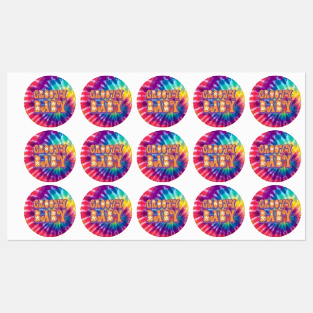 Groovy Baby Stickers Etiketten (Blatt)