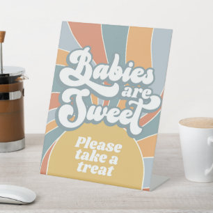 Groovy Babys sind süß Bitte nehmen Sie eine Lecker Sockelschild