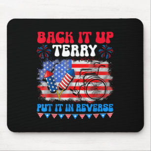 Groovy Back up Terry setzen Sie es in umgekehrte F Mousepad