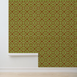 Groovy Bambusgitter - Limette & Braun Tapete