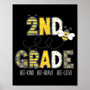 Groovy Bee Kind 2. Klasse erster Tag der Zweiten Poster