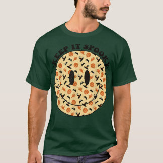 Groovy Behielt es Spooky Halloween glücklichen Ges T-Shirt