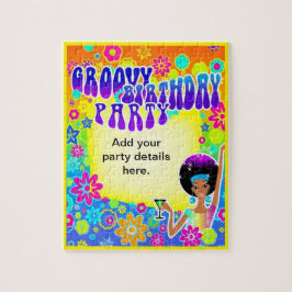 Groovy Birthday Einladung