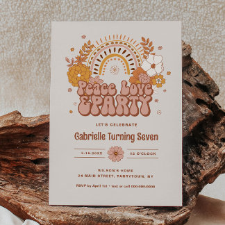 Groovy Birthday Einladung