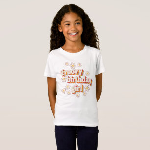 Groovy Birthday Girl Boho T - Shirt