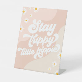 Groovy Birthday Party Boho Daisy Dekorationstabell Sockelschild