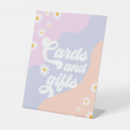 Groovy Birthday Party Boho Daisy Dekorationstabell Sockelschild