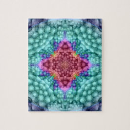 Groovy blaues Vintages Puzzle mit Geschenkboxen