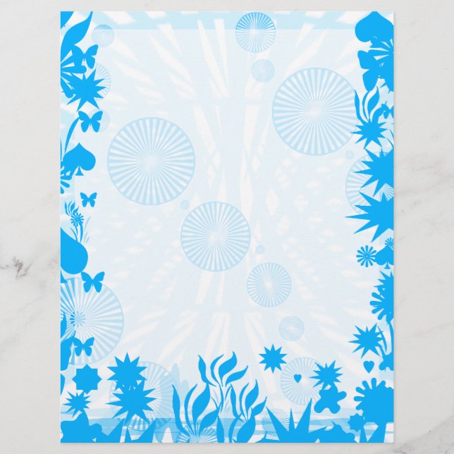 Groovy Blue Fun Coole, einzigartige Design Art (Vorderseite)