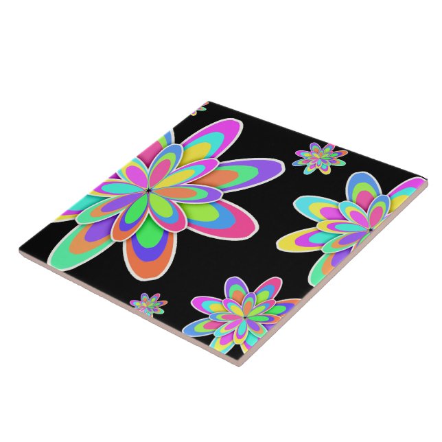 Groovy Blume Fliese (Seite)