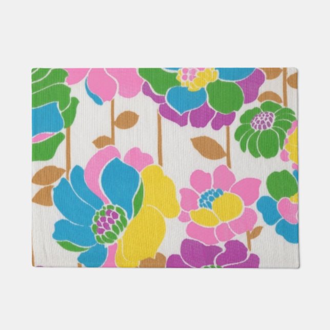 Groovy Blume Power Door Mat Fußmatte (Vorderseite)
