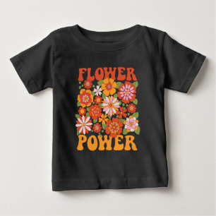 Groovy Blume Power Graphic Baby T-shirt