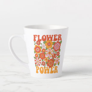 Groovy Blume Power Graphic Milchtasse