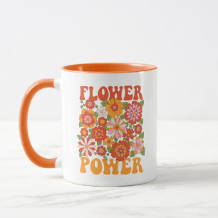 Groovy Blume Power Graphic Tasse
