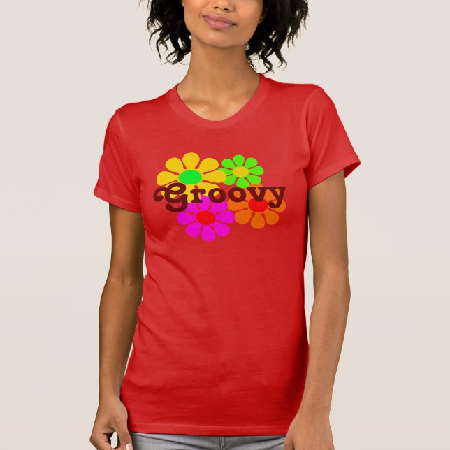 Groovy Blume Shirt (Vorderseite)
