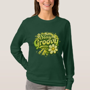 Groovy Blumen-Shirt T-Shirt