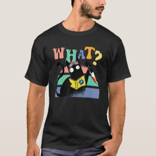 Groovy Blumenkatze Sppoky Crew Trick Or Teach Sais T-Shirt