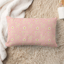 Groovy Blush Boho Daisy Blumen Garten Muster Schal Lendenkissen