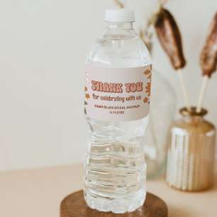 Groovy Bohemian Wasserflaschen-Aufkleber