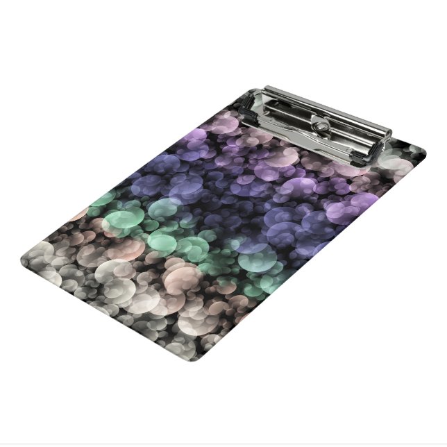 Groovy Boho Bubbles Eclectic Uingender Prilag Mini Klemmbrett (Gewinkelt3)