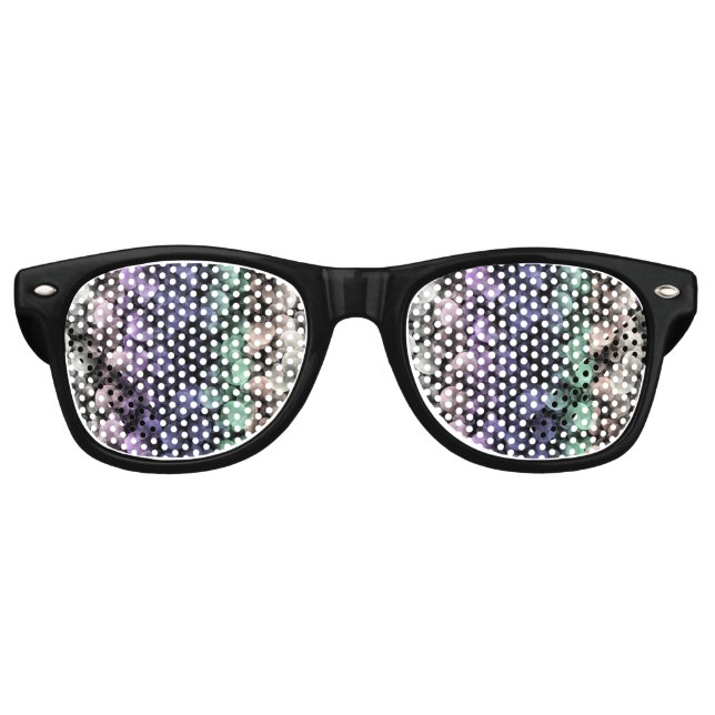 Groovy Boho Bubbles Eclectic Uingender Prilag Partybrille (Vorderseite)