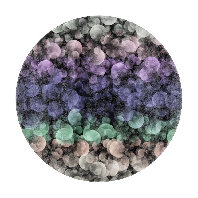 Groovy Boho Bubbles Eclectic Uingender Prilag Schneidebrett (Vorderseite)