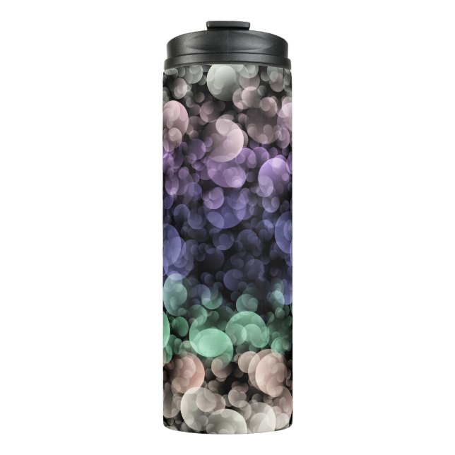 Groovy Boho Bubbles Eclectic Uingender Prilag Thermosbecher (Vorderseite)