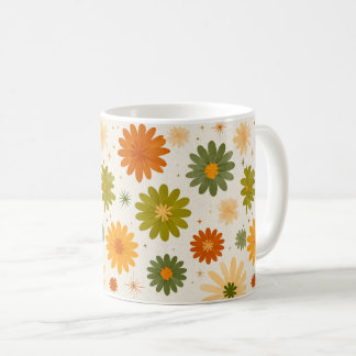 Groovy Boho Flower Power Keramik Tasse