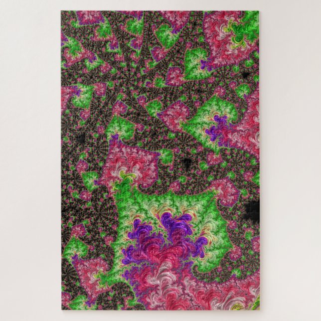 Groovy Boho Hippie Funky Spiry Fraktal Art (Vertikal)