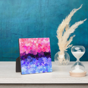 Groovy Boho Quirky Retro Floral Omnisexuelle Stolz Fotoplatte