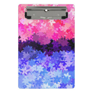 Groovy Boho Quirky Retro Floral Omnisexuelle Stolz Mini Klemmbrett
