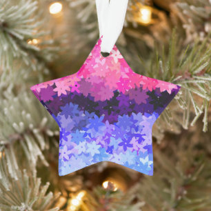 Groovy Boho Quirky Retro Floral Omnisexuelle Stolz Ornament