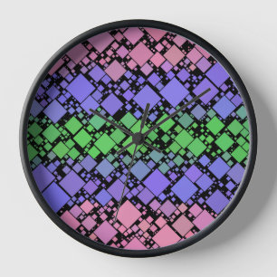 Groovy Boho Retro Mod Geometric Trigender Pride Uhr