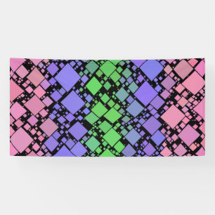 Groovy Boho Retro Mod Geometrische Trigender Pride Banner
