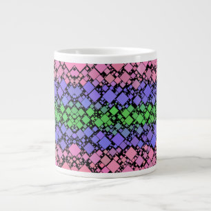 Groovy Boho Retro Mod Geometrischer Trigender-Stol Jumbo-Tasse