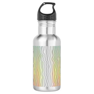 Groovy Boho Trippy Abstract Demifluid-Stolzflagge Edelstahlflasche