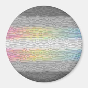 Groovy Boho Trippy Abstract Demifluid-Stolzflagge Magnet