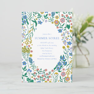 Groovy Boho Wildblumen-Whimsy-Sommer-Soiree Einladung