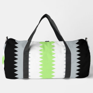 Groovy Boho ZigZag Abstract Agender Stolzflagge Duffle Bag