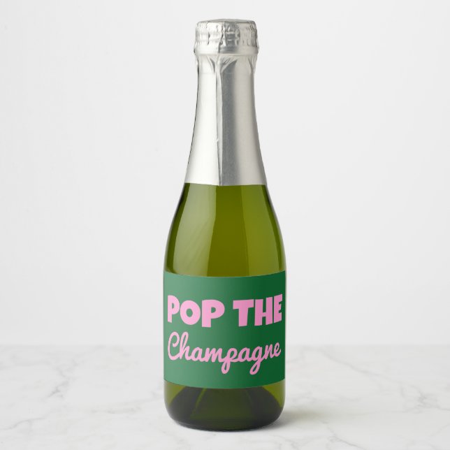 Groovy Bold grüner rosa Red Bridesmaid Vorschlag (Vorderseite)