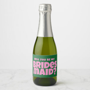Groovy Bold grüner rosa Red Bridesmaid Vorschlag