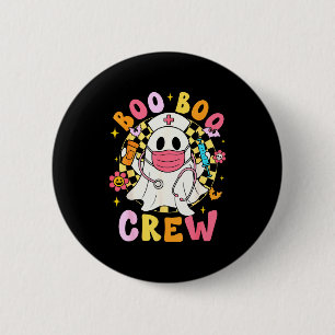 Groovy Boo Boo Crew Krankenschwester Lustiger Geis Button